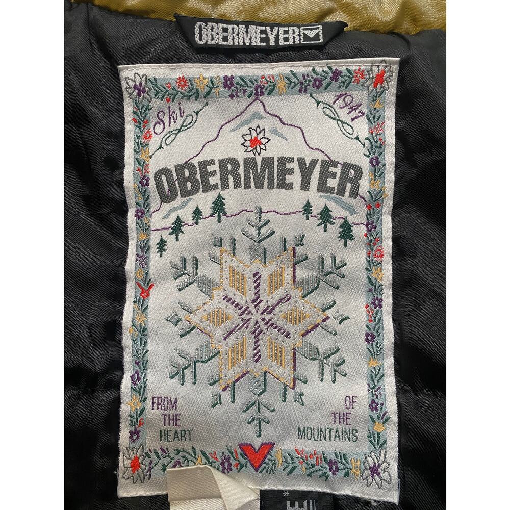 Vintage Obermeyer Down Ski Jacket w Faux Fur Trim Hood Women Sz XS / S R$389 - Picture 14 of 14
